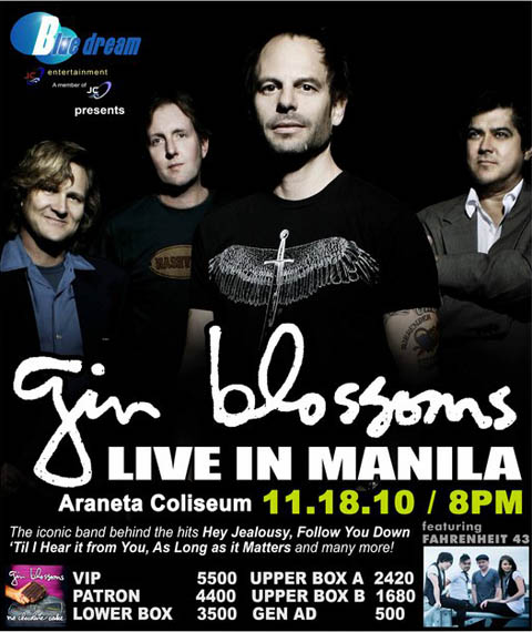 Gin Blossoms Live in Manila