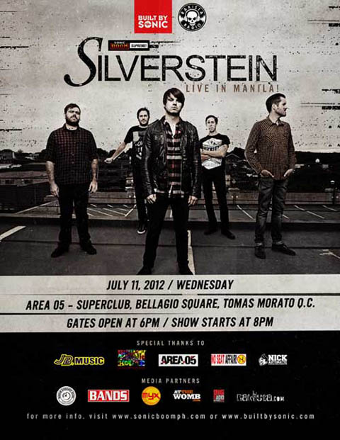 Silverstein is heading to Manila this October