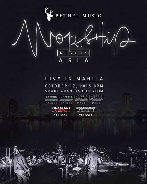 Bethel Music Live in Manila 2015 Cancelled