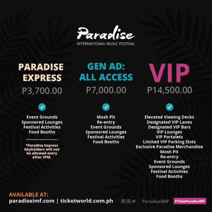 Paradise International Music Festival Philippine Concerts