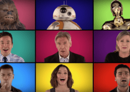 The Force Awakens Cast sings a capella version of Star Wars Theme Song Video