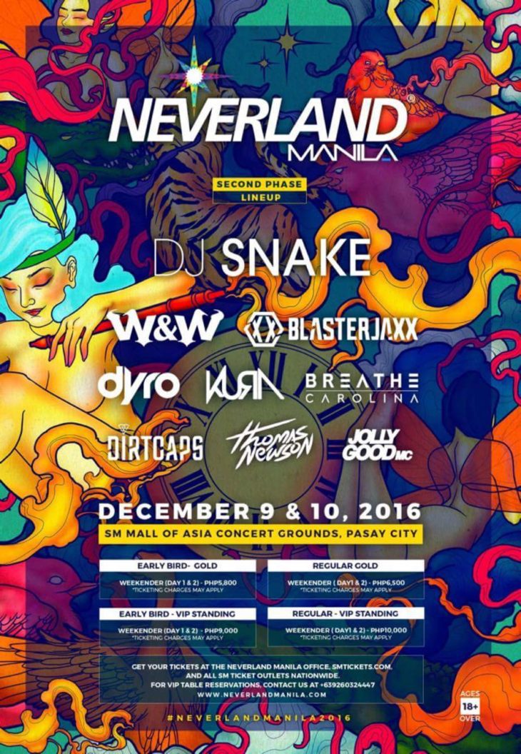 DJ Snake leads Phase Two lineup of Neverland Manila 2016