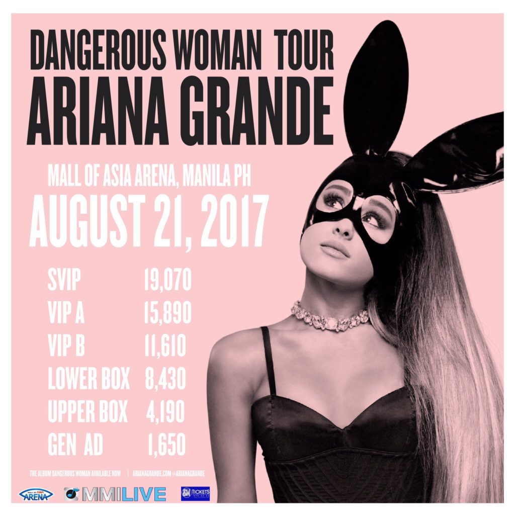 Dangerous Woman Tour Ariana Grande live in Manila Philippine Concerts