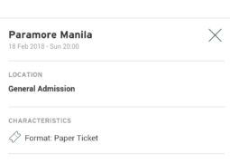 GA Tickets for Paramore Now Being Resold at P7859