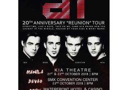 A1 Live in Manila, Davao and Cebu 2018