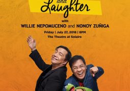 Willie Nepomuceno and Nonoy Zuñiga to Headline “Music and Laughter” at the Theatre at Solaire this July