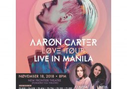 Aaron Carter Brings the LØVË Tour to Manila Featuring Our Very Own Jayda Avansado and Claudia Barretto!