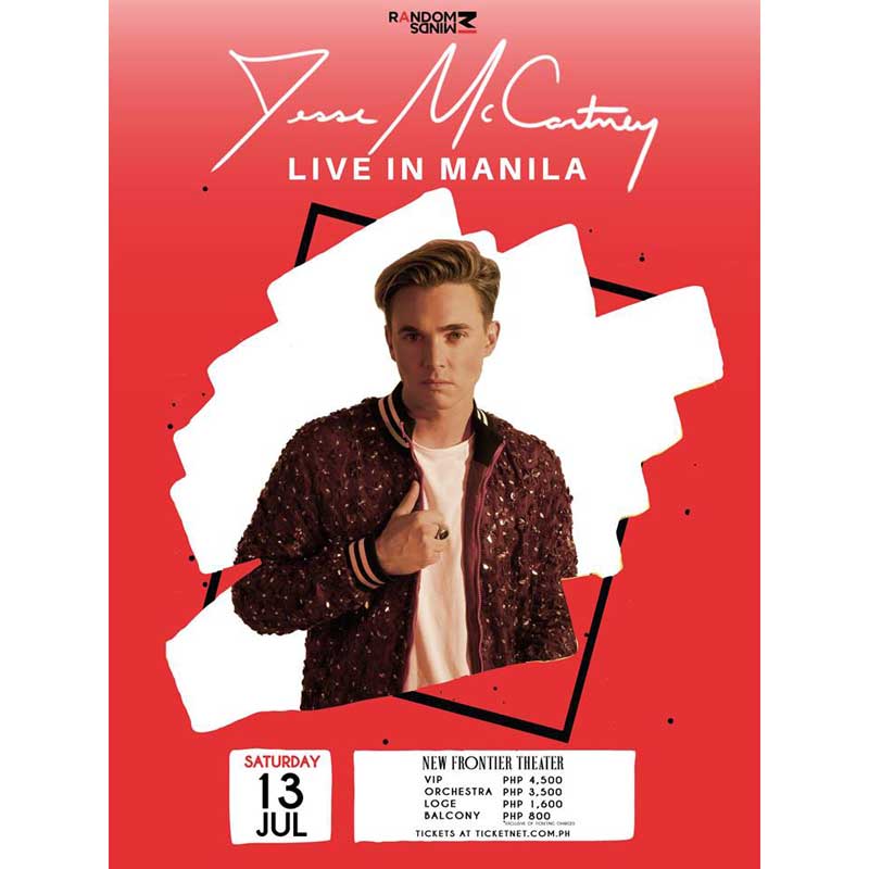 Jesse McCartney Live in Manila on July 13th Philippine Concerts