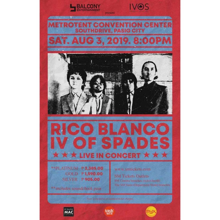 Rico Blanco x IV of Spades Live in Concert Philippine Concerts