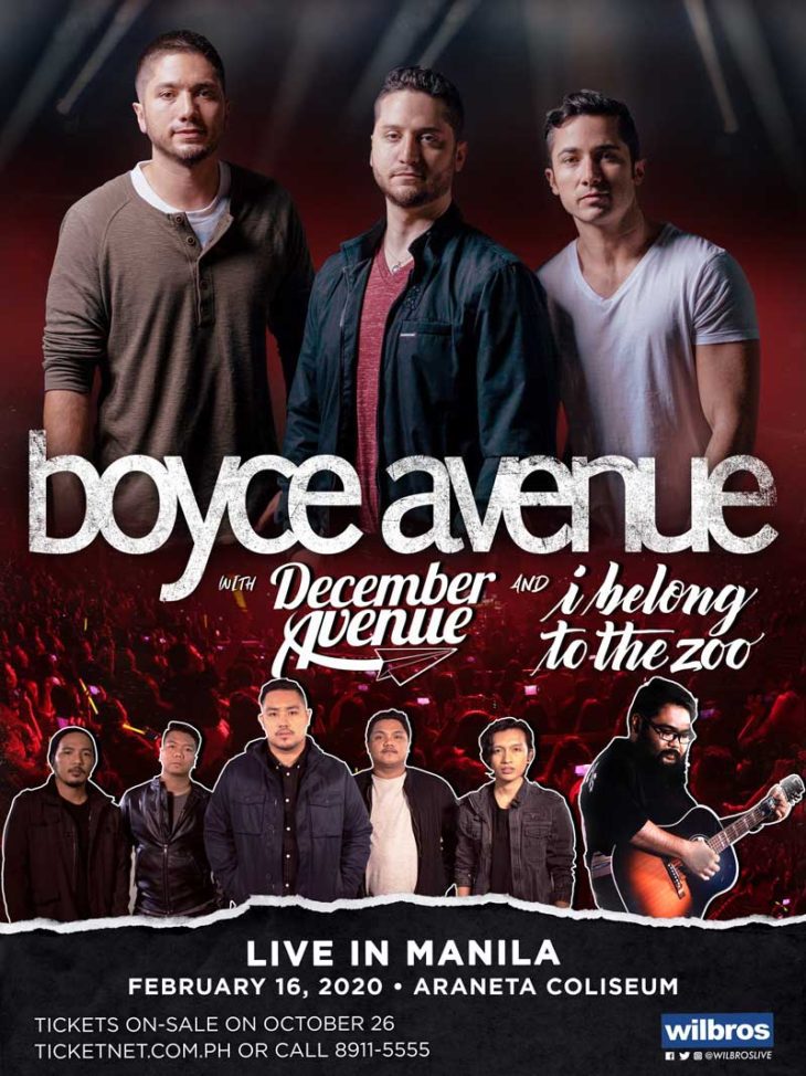 Boyce Avenue Live in Manila 2020 with December Avenue and I Belong to ...