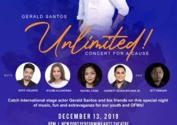 Gerald Santos Headlines “Unlimited, A Concert For A Cause” This December