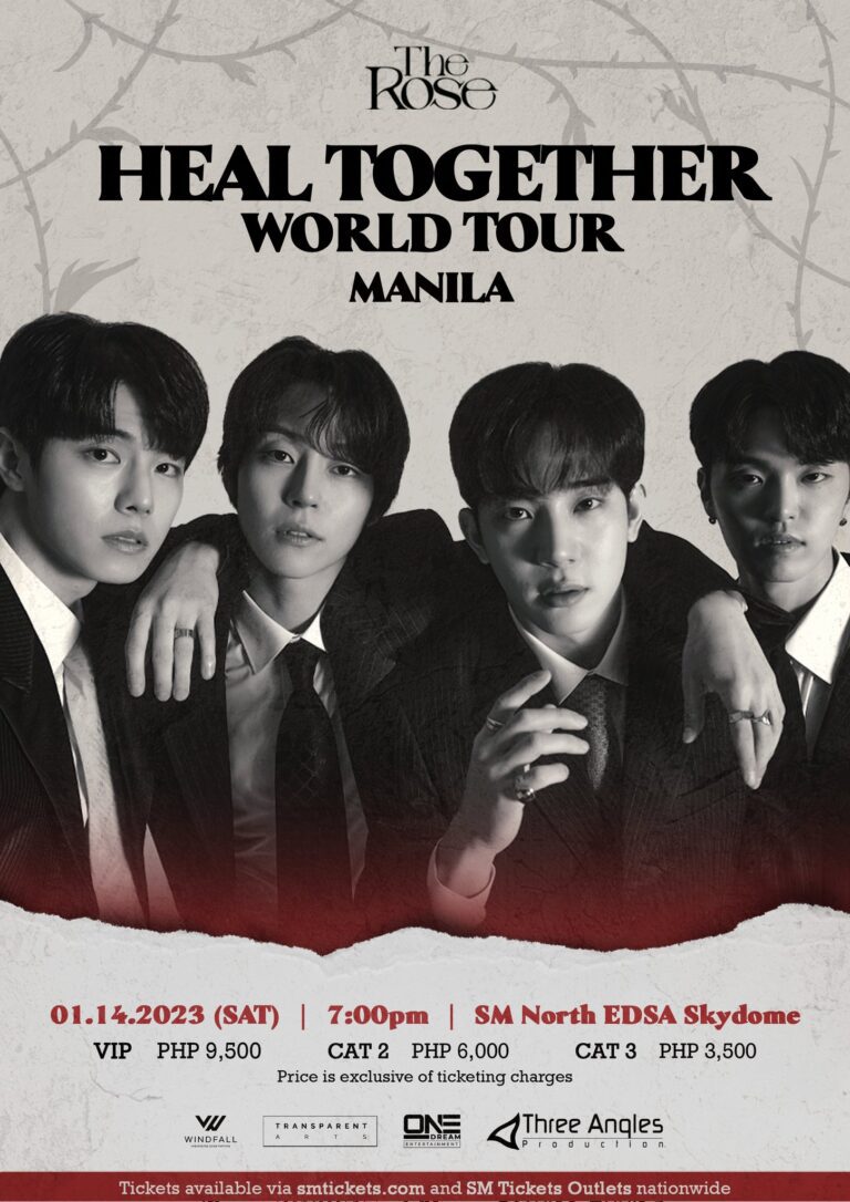 The Rose to Return to Manila with Heal Together World Tour Philippine