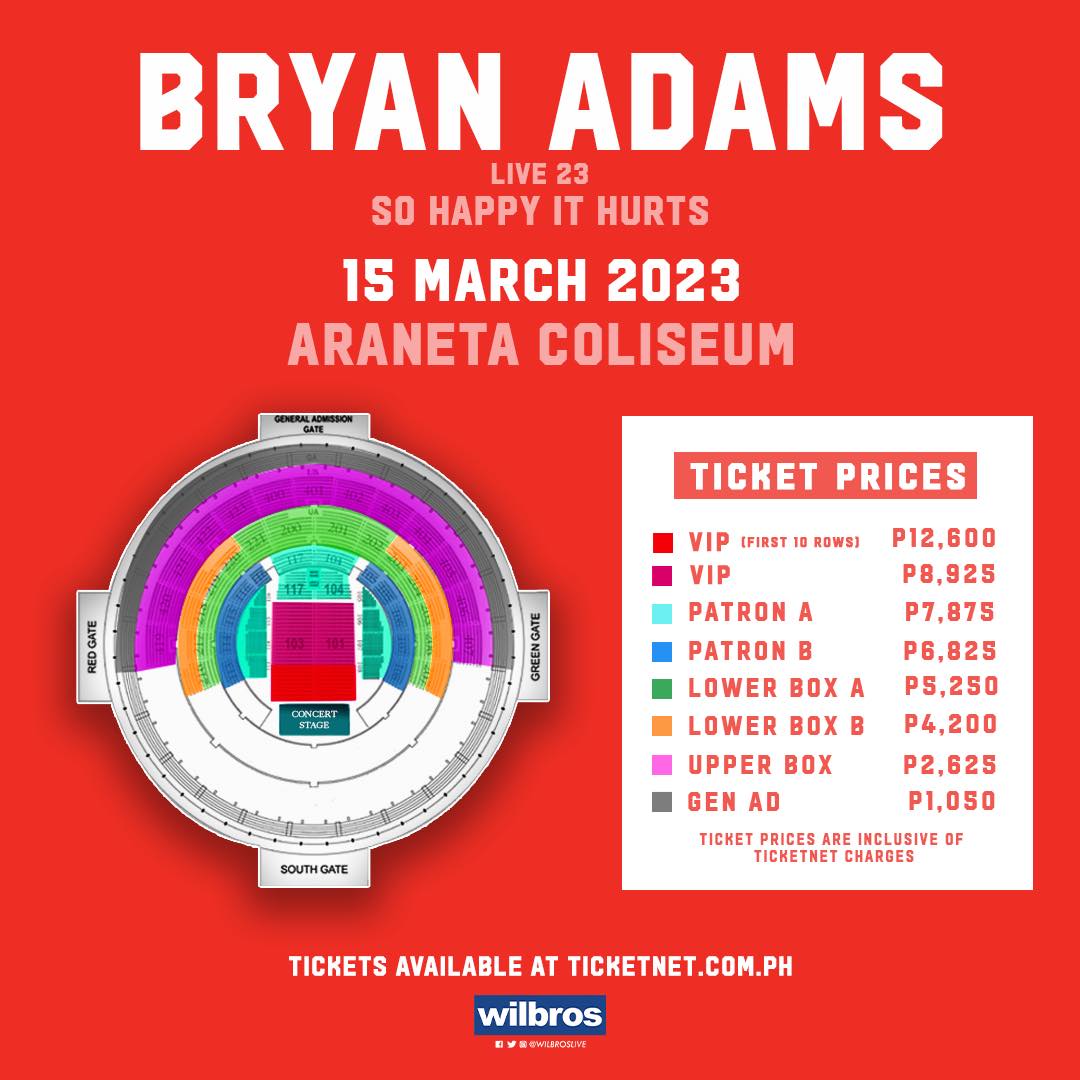 Bryan Adams Live in Manila 2023 Philippine Concerts