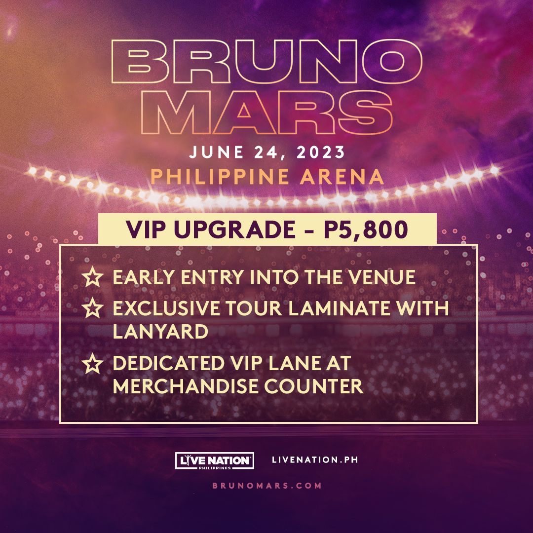 Bruno Mars Live At The Philippine Arena This June Philippine Concerts 0180