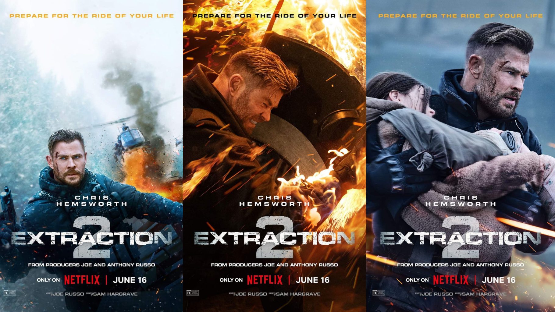 Netflix Releases Action-Packed New Posters for Extraction 2 ...