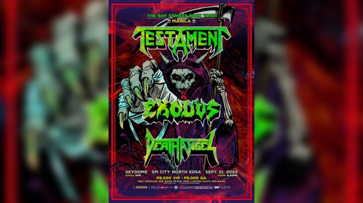 The Bay Strikes Back Tour Brings Testament, Death Angel, and Exodus to the Philippines