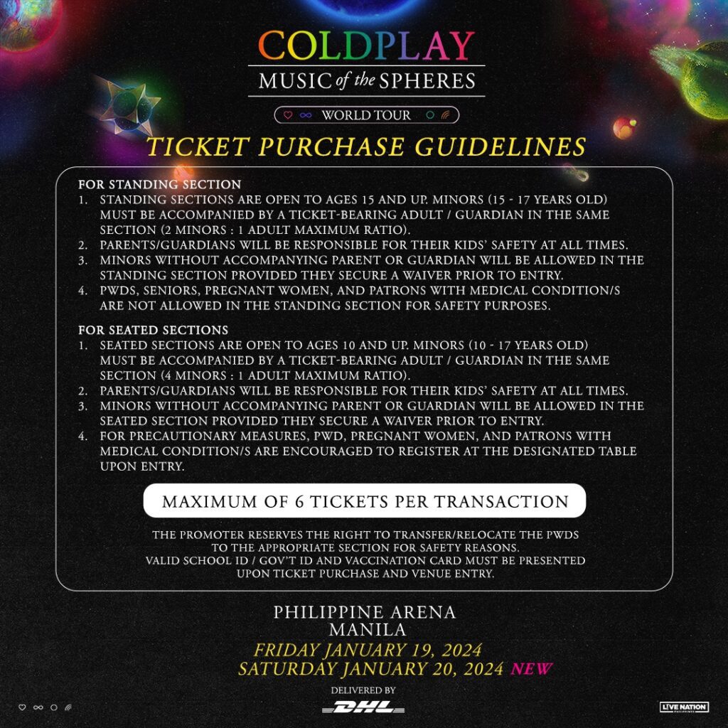 Coldplay Live in Manila 2024 Philippine Concerts