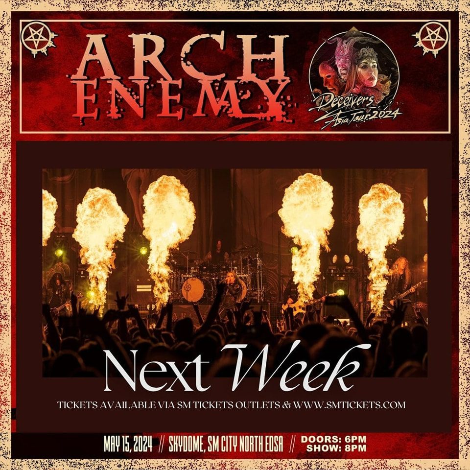 Arch Enemy Live in Manila 2024 Philippine Concerts