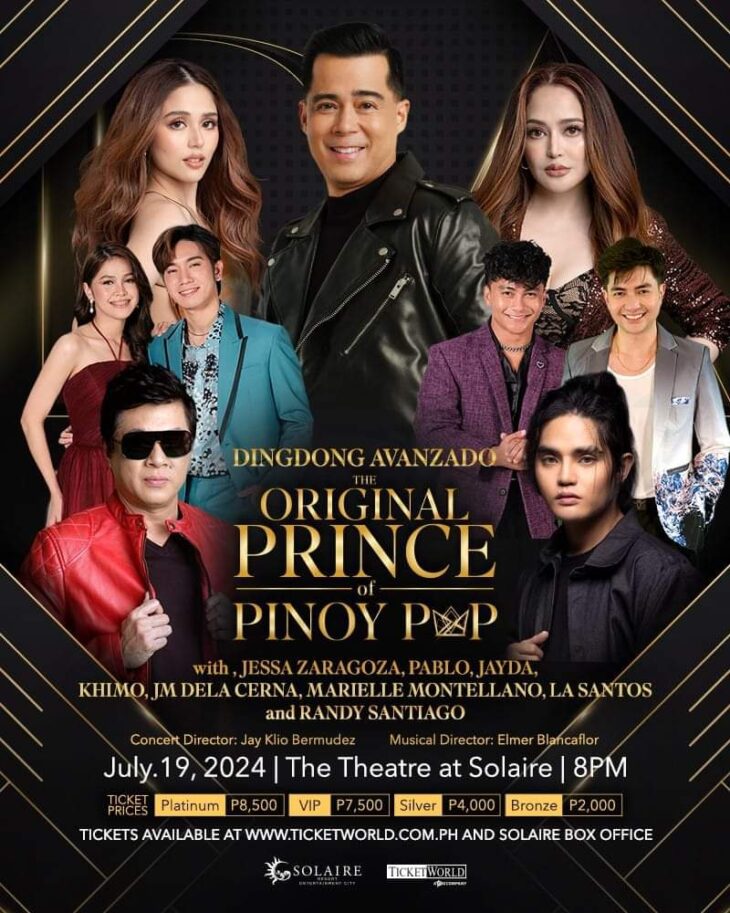 JESSA, PABLO of SB19, JAYDA & RANDY lead the all-star guest lineup of Dingdong’s “The Original Prince of Pinoy Pop” concert 