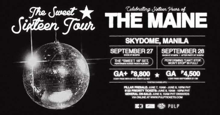 The Maine to Give Manila Fans Two Nights of Rock Bliss with Sweet Sixteen Tour