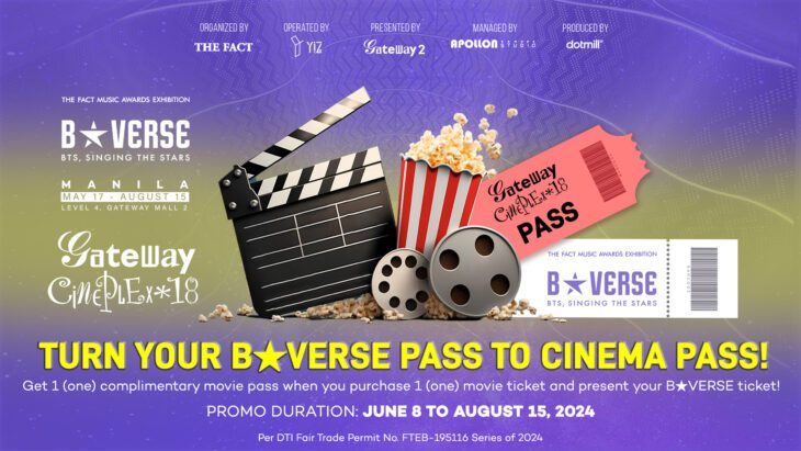 Turn your B★VERSE pass into a cinema pass with latest Gateway Cineplex 18 promo