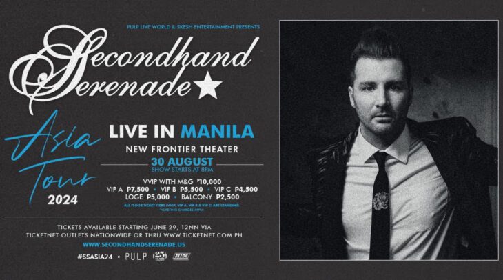 Secondhand Serenade Asia Tour 2024 Comes to Manila in August