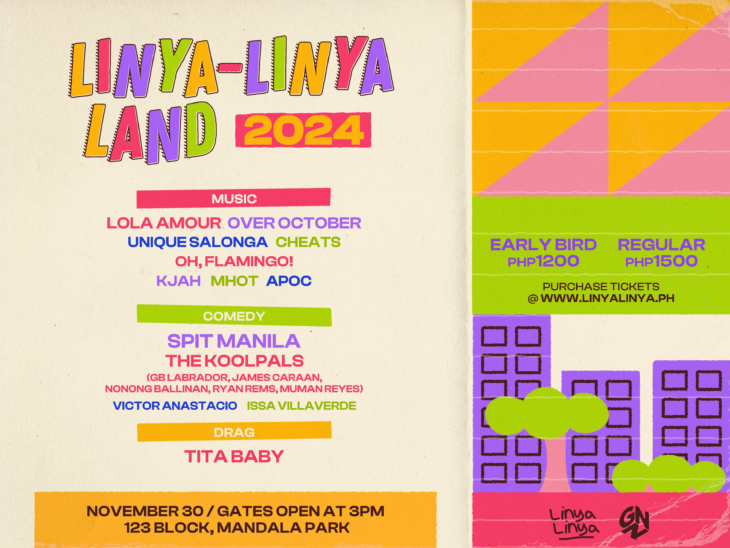 Linya-Linya Land 2024 is Back Around the Block with Diverse Music, Comedy, and Performance Art Acts