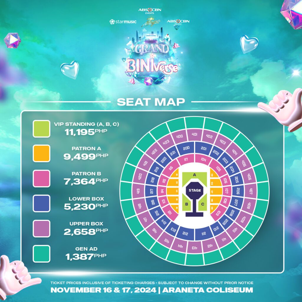 Grand BINIverse Tickets and Seat Plan