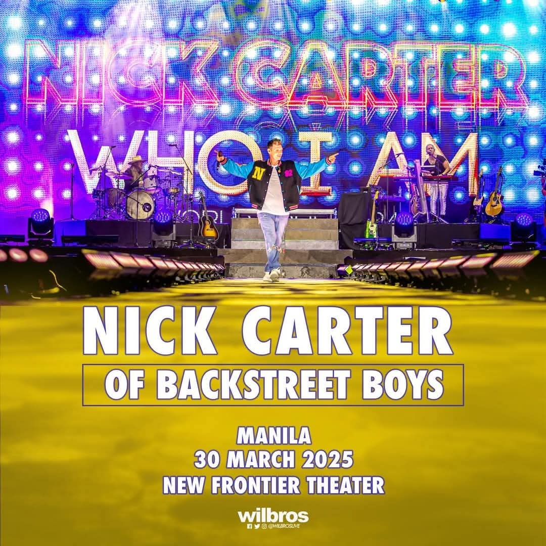 Who I Am World Tour 2025 Nick Carter live in Manila Philippine Concerts