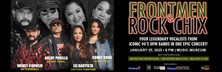 FOUR LEGENDARY VOCALISTS FROM ICONIC 90’S OPM BANDS IN ONE EPIC CONCERT!