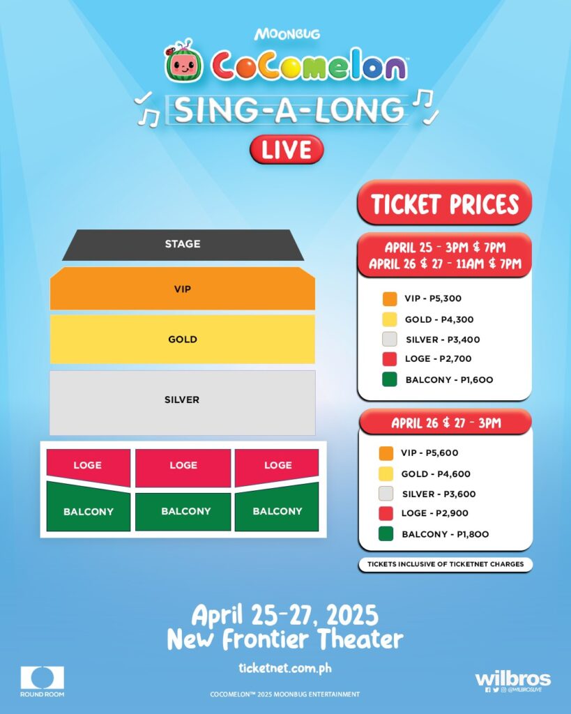 CoComelon Manila Ticket Prices